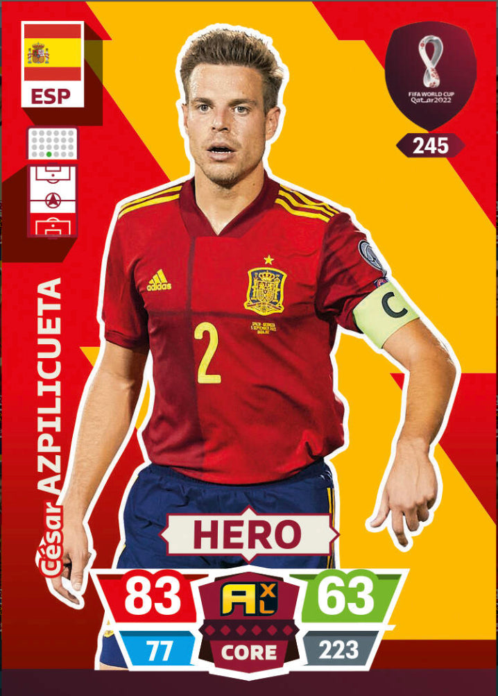 Panini World Cup 2022 Adrenalyn XL - 245 - César Azpilicueta - Hero