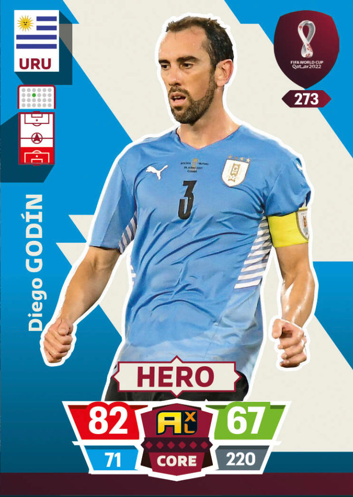 Panini World Cup 2022 Adrenalyn XL - 273 - Diego Godín - Hero