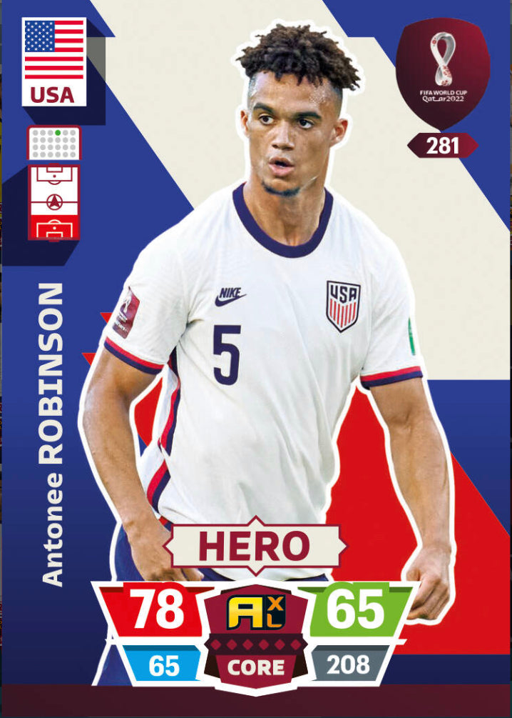 Panini World Cup 2022 Adrenalyn XL - 281 - Antonee Robinson - Hero