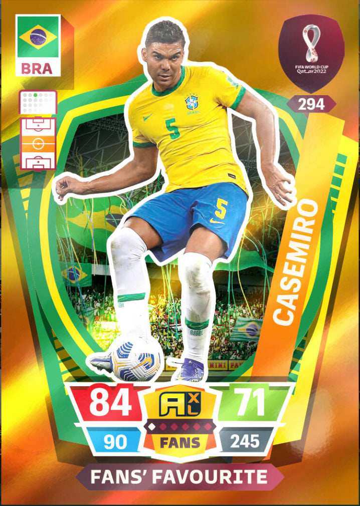 Panini World Cup 2022 Adrenalyn XL - 294 - Casemiro - Fans' Favourite