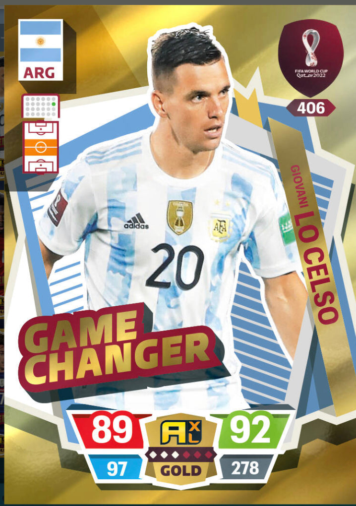 Panini World Cup 2022 Adrenalyn XL - 406 - Giovani Lo Celso - Game Changer