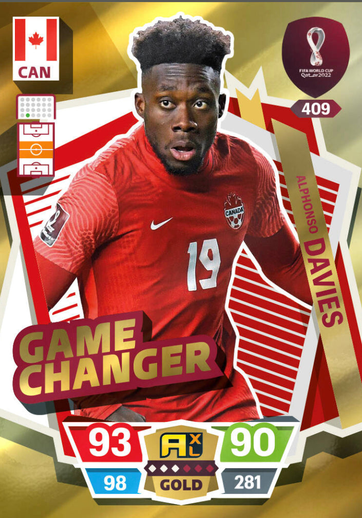 Panini World Cup 2022 Adrenalyn XL - 409 - Alphonso Davies - Game Changer