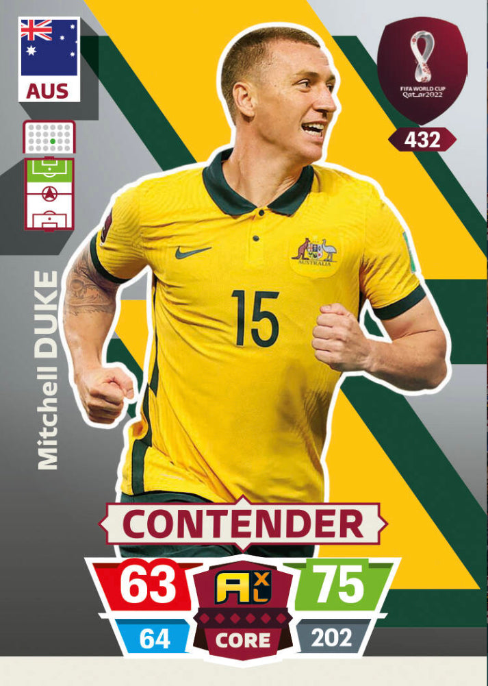 Panini World Cup 2022 Adrenalyn XL - 432 - Mitchell Duke - Contender