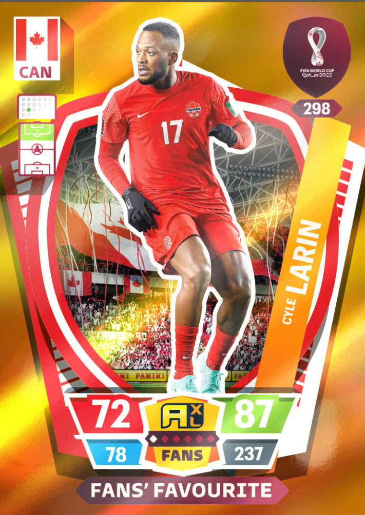 Panini World Cup 2022 Adrenalyn XL - 298 - Cyle Larin - Fans' Favourite