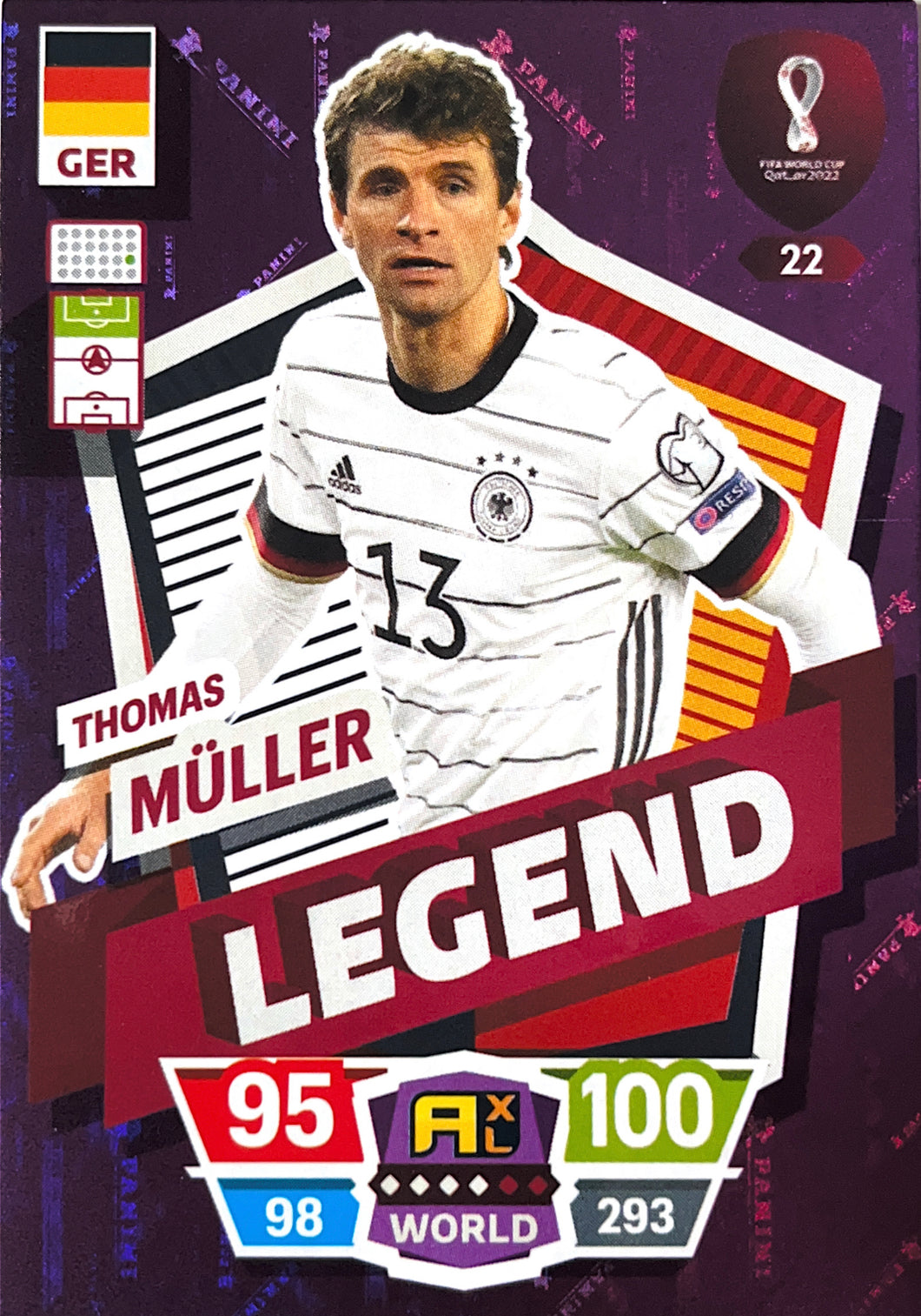 Panini World Cup 2022 Adrenalyn XL - 022 - Thomas Müller - Legend