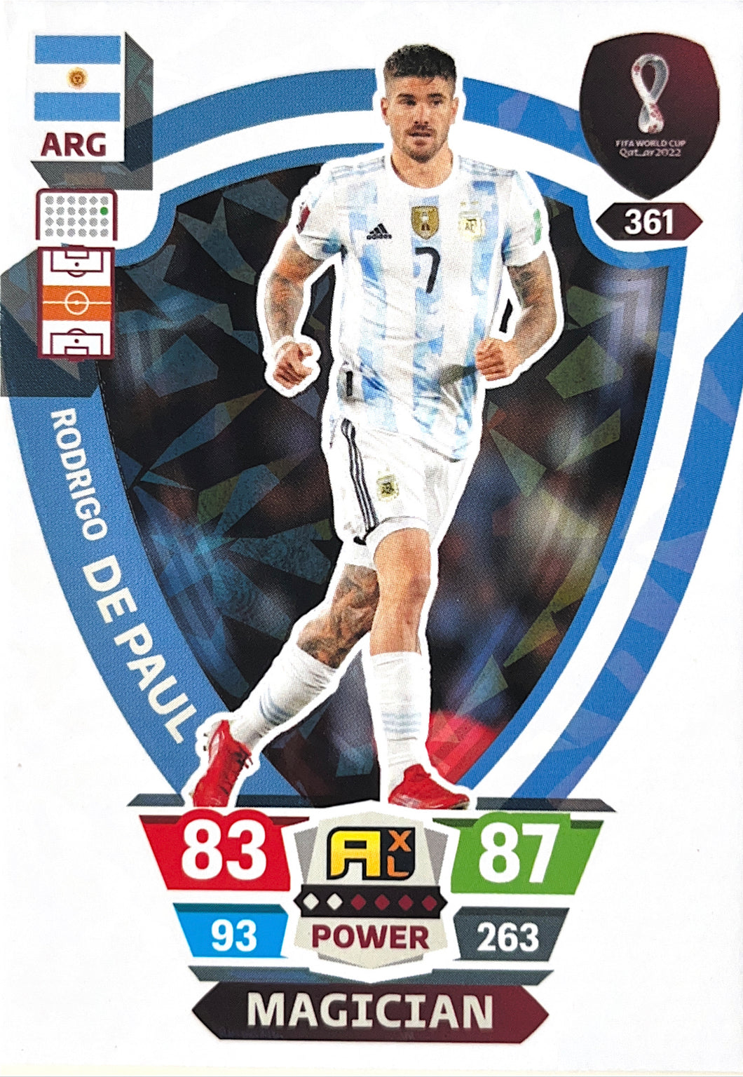 Panini World Cup 2022 Adrenalyn XL - 361 - Rodrigo De Paul - Magician