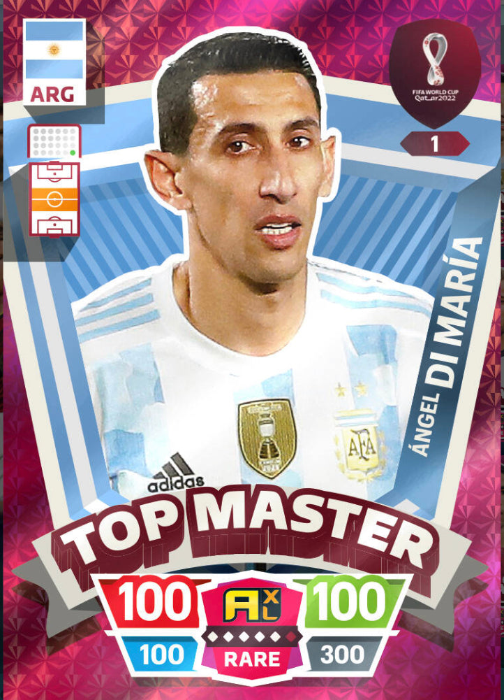 Panini World Cup 2022 Adrenalyn XL - 001 - Ángel Di María - Top Master