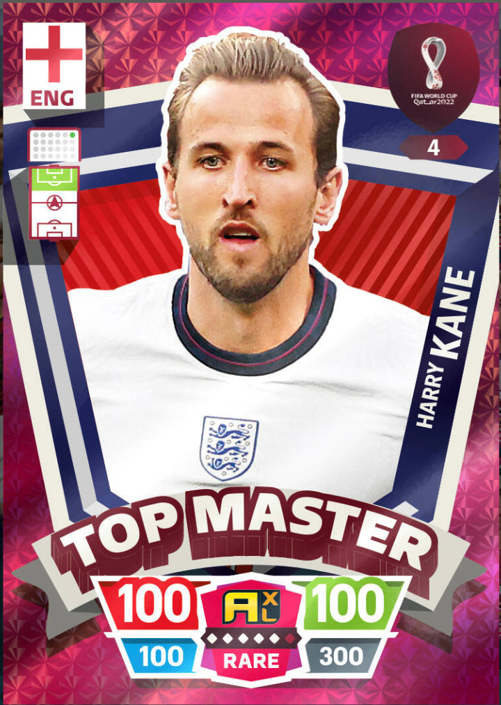 Panini World Cup 2022 Adrenalyn XL - 004 - Harry Kane - Top Master