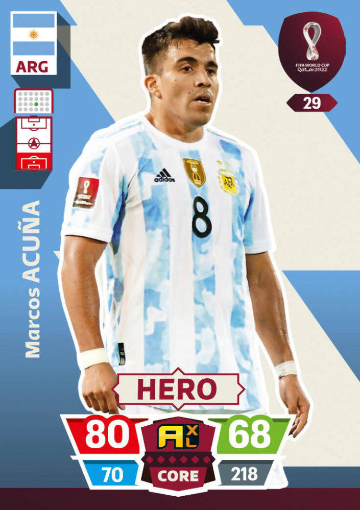 Panini World Cup 2022 Adrenalyn XL - 029 - Marcos Acuna - Hero