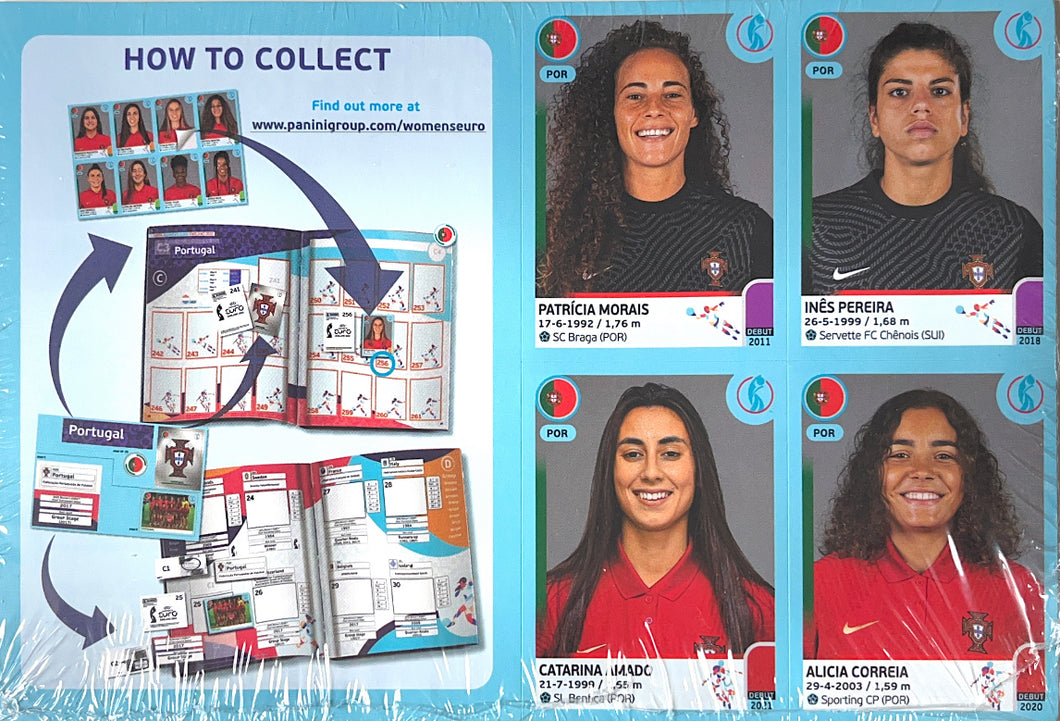 NEW - Panini Women's Euro 2022 - Portugal Squad