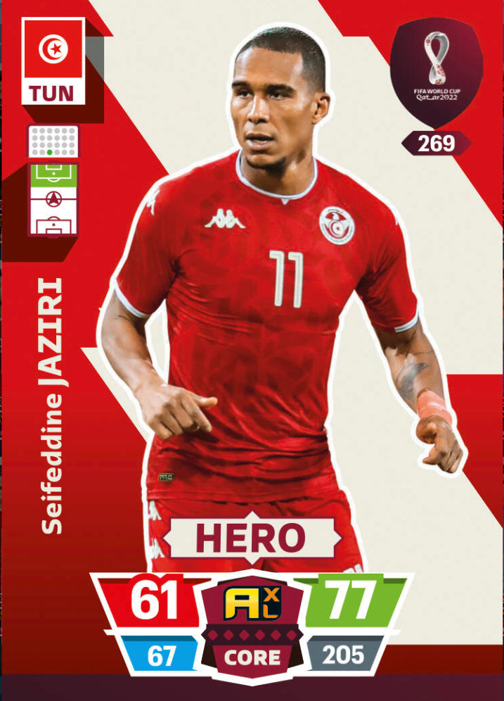 Panini World Cup 2022 Adrenalyn XL - 269 - Seifeddine Jaziri  - Hero