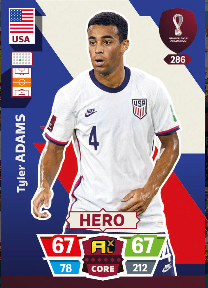 Panini World Cup 2022 Adrenalyn XL - 286 - Tyler Adams  - Hero