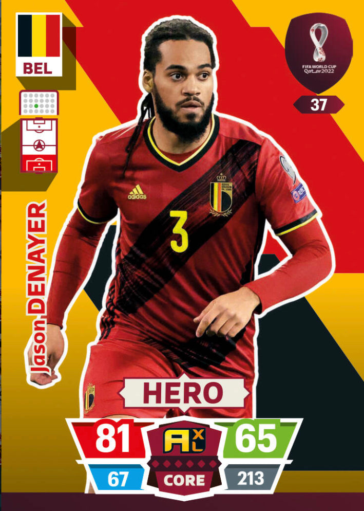 Panini World Cup 2022 Adrenalyn XL - 037 - Jason Denayer - Hero