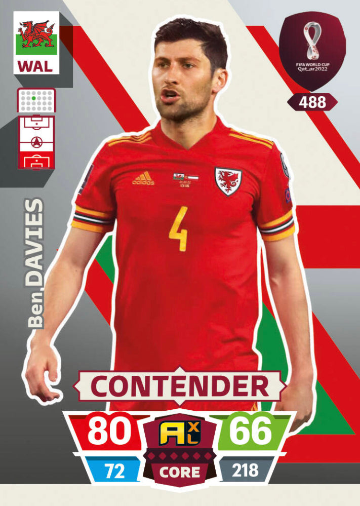 Panini World Cup 2022 Adrenalyn XL - 488 - Ben Davies - Contender