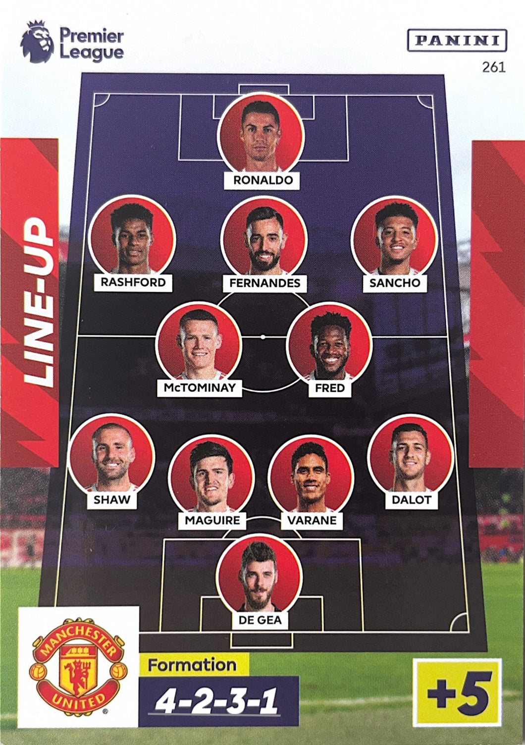 Panini Adrenalyn XL 2022/23 - 261 - Manchester United Line-Up