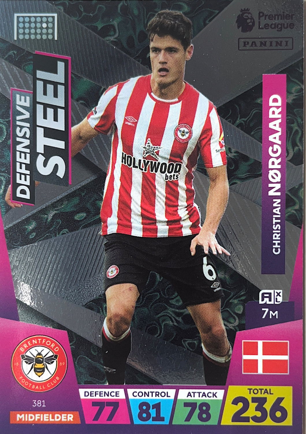 Panini Adrenalyn XL 2022/23 - 381 - Christian Nørgaard - Defensive Steel