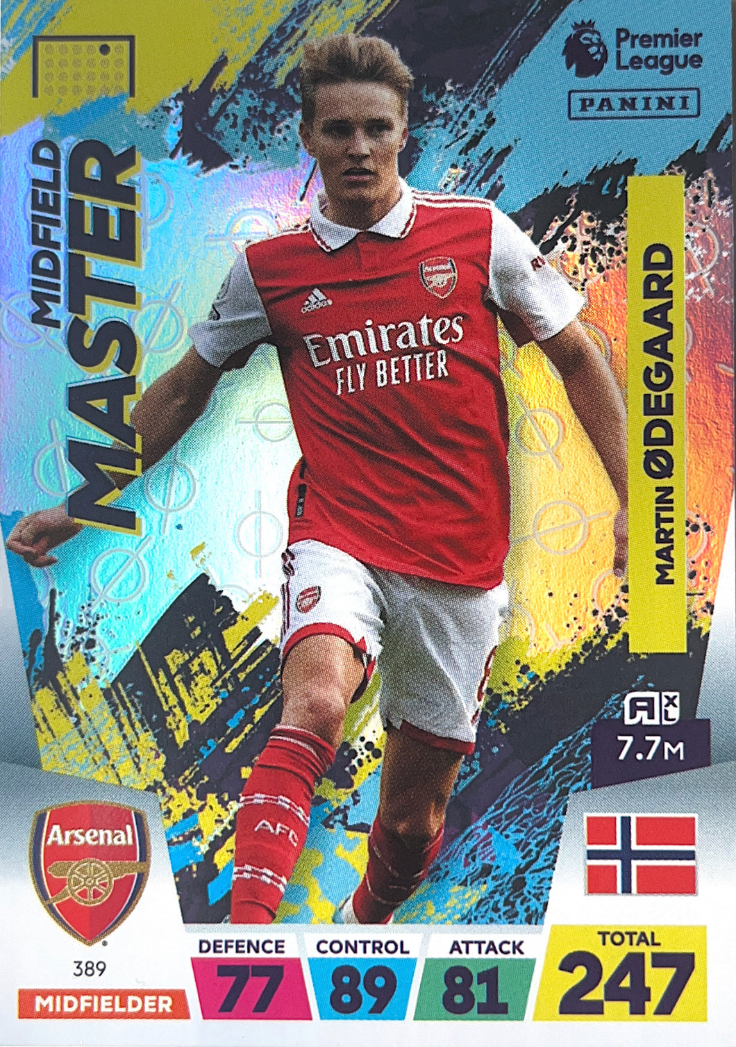 Panini Adrenalyn XL 2022/23 - 389 - Martin Ødegaard - Midfield Master
