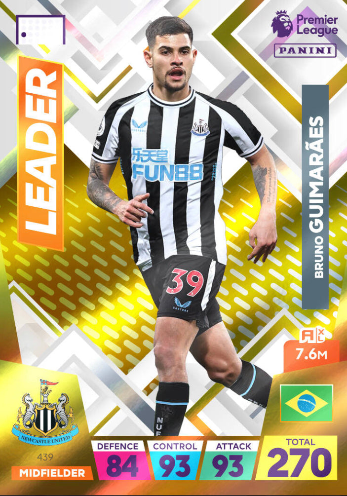 Panini Adrenalyn XL 2022/23 - 439 - Bruno Guimaraes - Leader