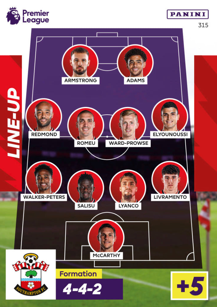 Panini Adrenalyn XL 2022/23 - 315 - Southampton Line-Up
