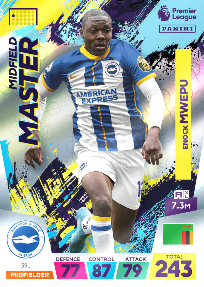 Panini Adrenalyn XL 2022/23 - 391 - Enock Mwepu - Midfield Master