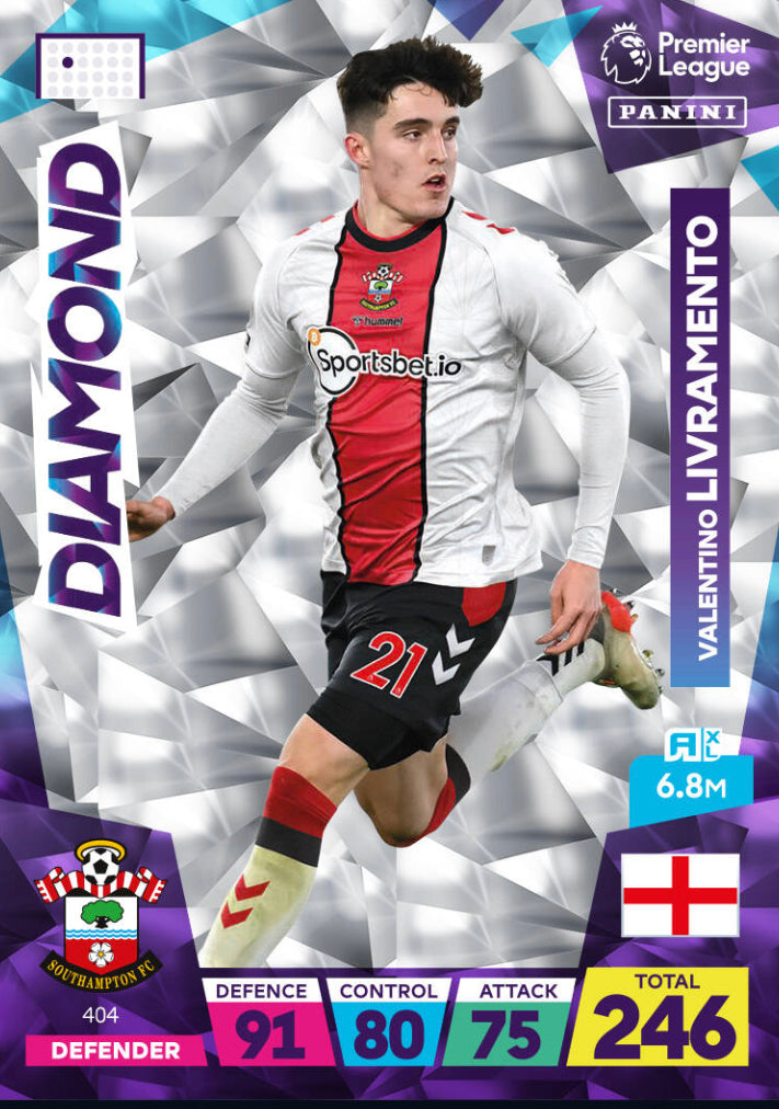 Panini Adrenalyn XL 2022/23 - 404 - Valentino Livramento - Diamond