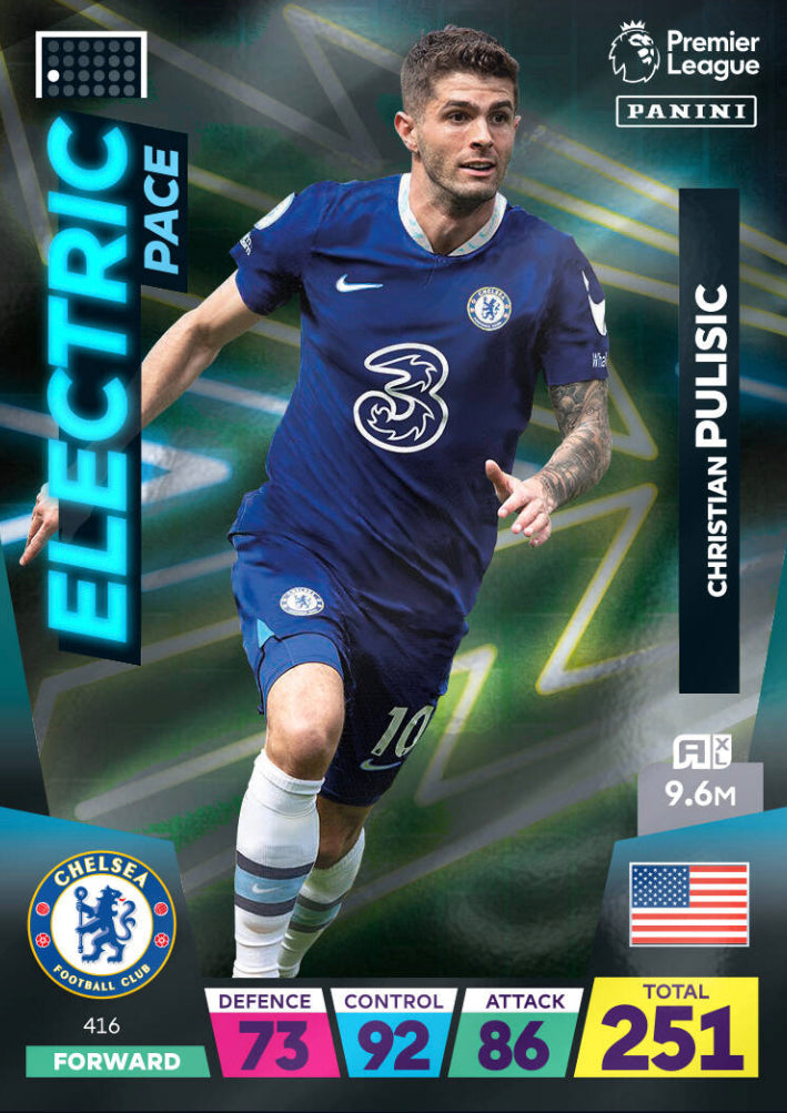 Panini Adrenalyn XL 2022/23 - 416 - Christian Pulisic - Electric Pace