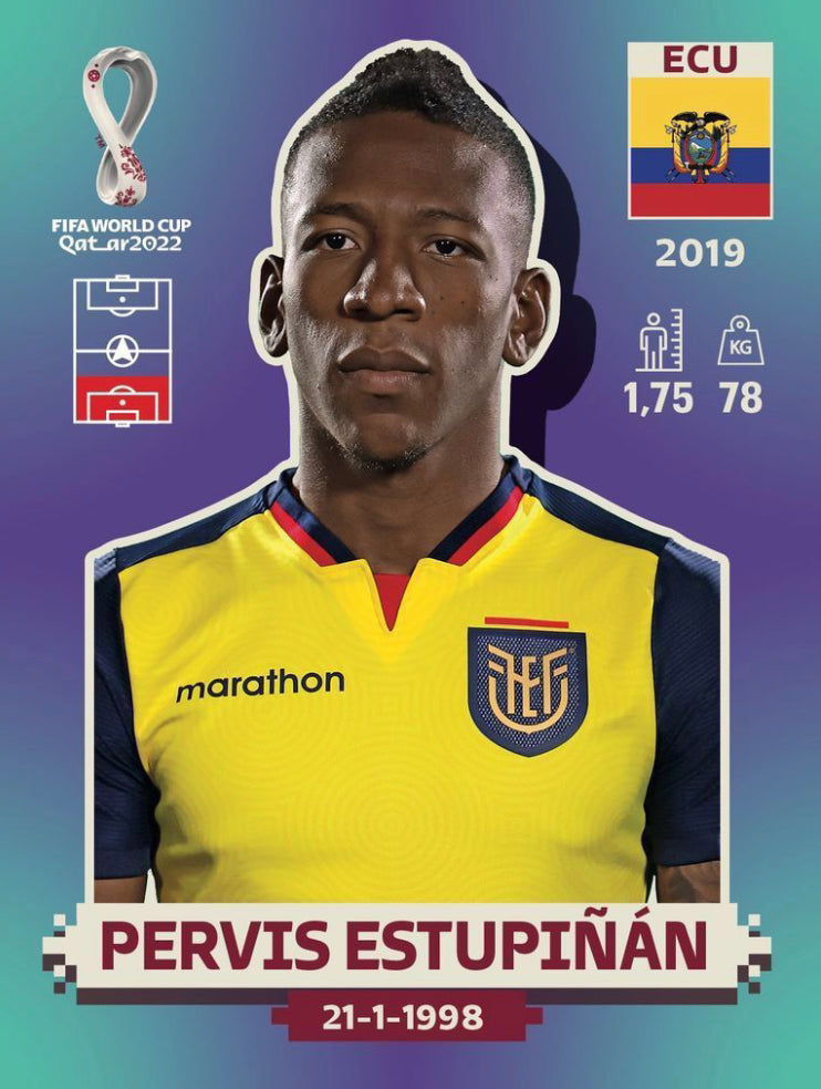 Panini World Cup 2022 Stickers - ECU 007 - Pervis Estupinán