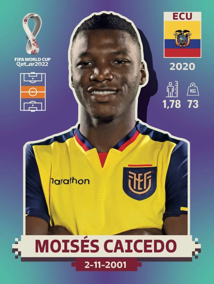 Panini World Cup 2022 Stickers - ECU 011 - Moisés Caicedo