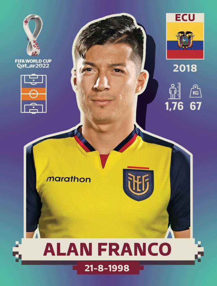 Panini World Cup 2022 Stickers - ECU 012 - Alan Franco