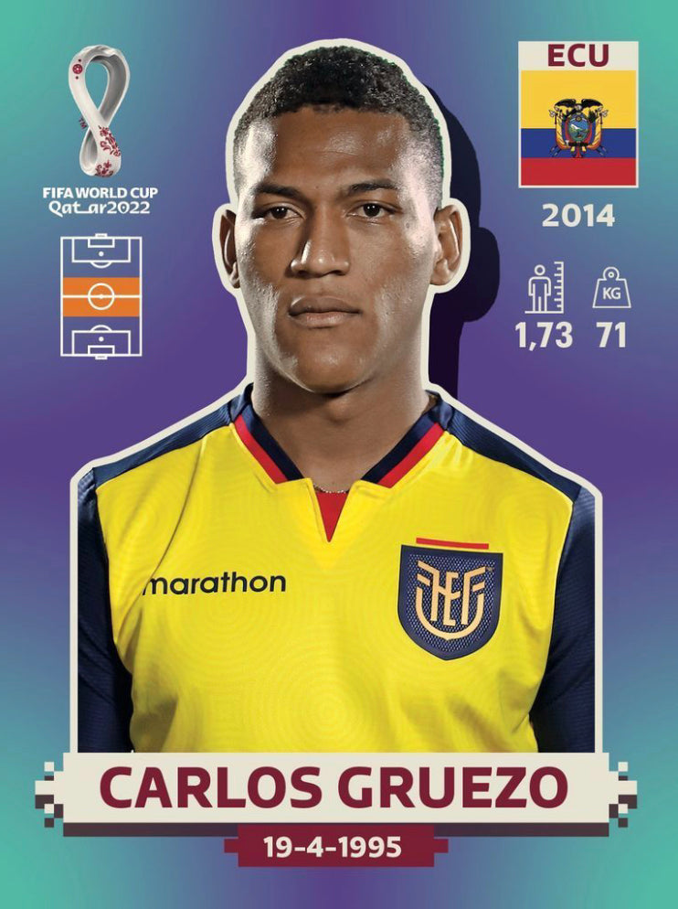 Panini World Cup 2022 Stickers - ECU 013 - Carlos Gruezo