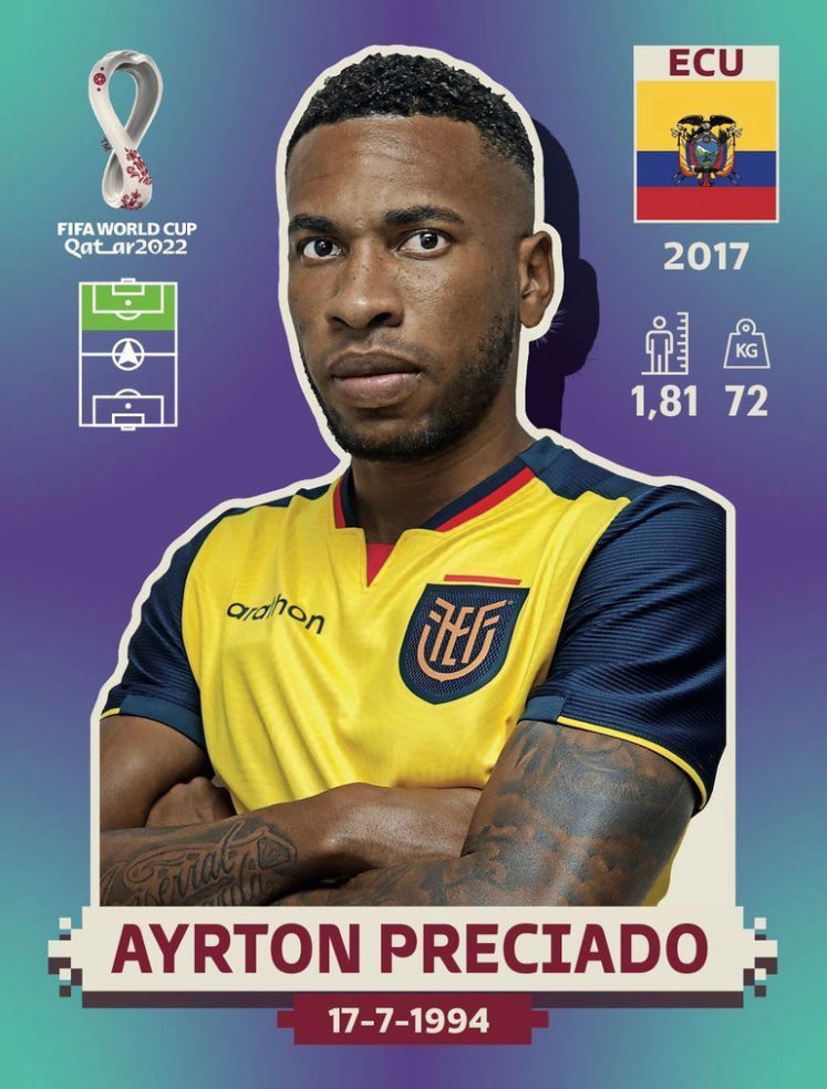 Panini World Cup 2022 Stickers - ECU 019 - Ayrton Preciado