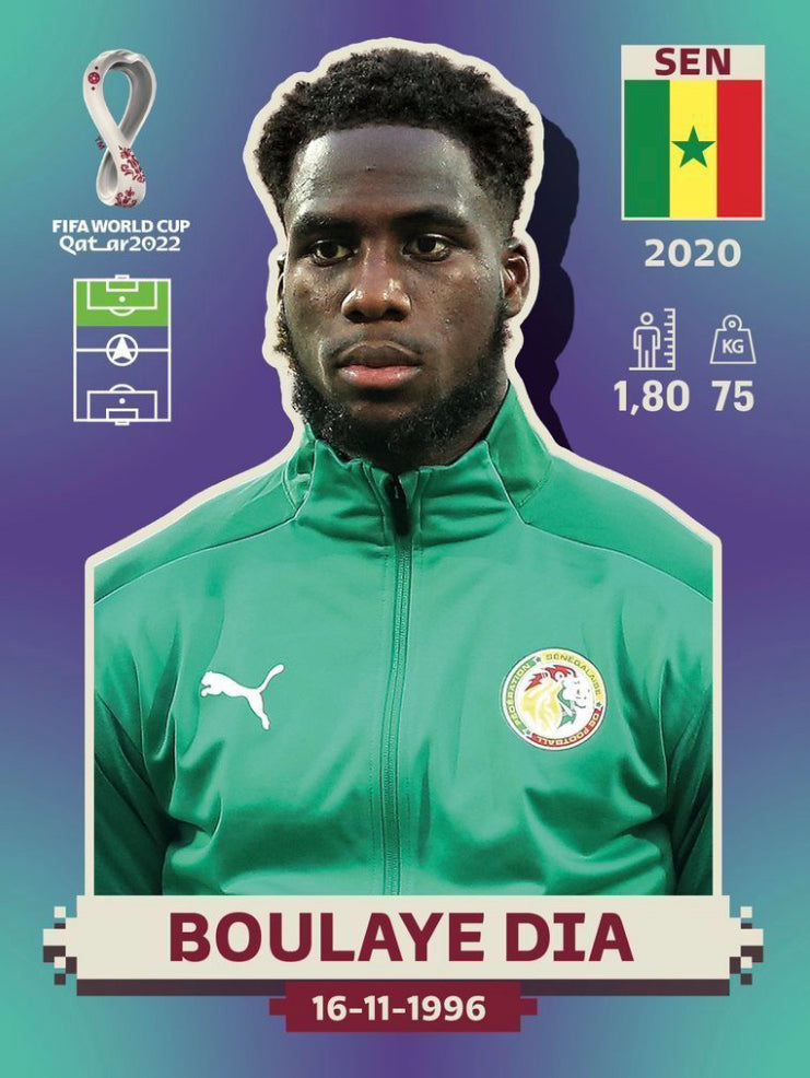 Panini World Cup 2022 Stickers - SEN 016 - Boulaye Dia