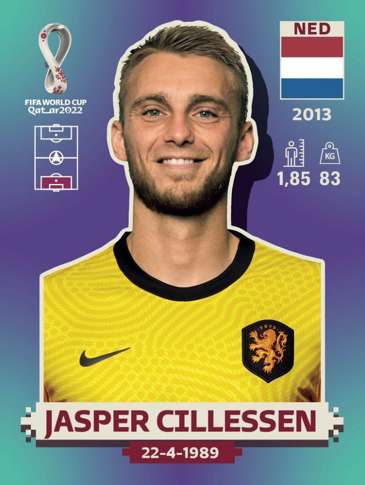 Panini World Cup 2022 Stickers - NED 004 - Jasper Cillessen