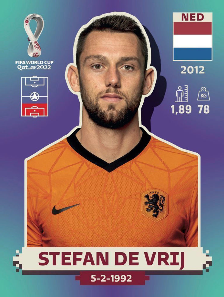 Panini World Cup 2022 Stickers - NED 007 - Stefan De Vrij