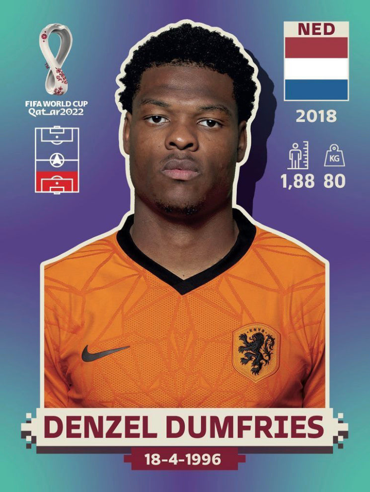 Panini World Cup 2022 Stickers - NED 008 - Denzel Dumfries