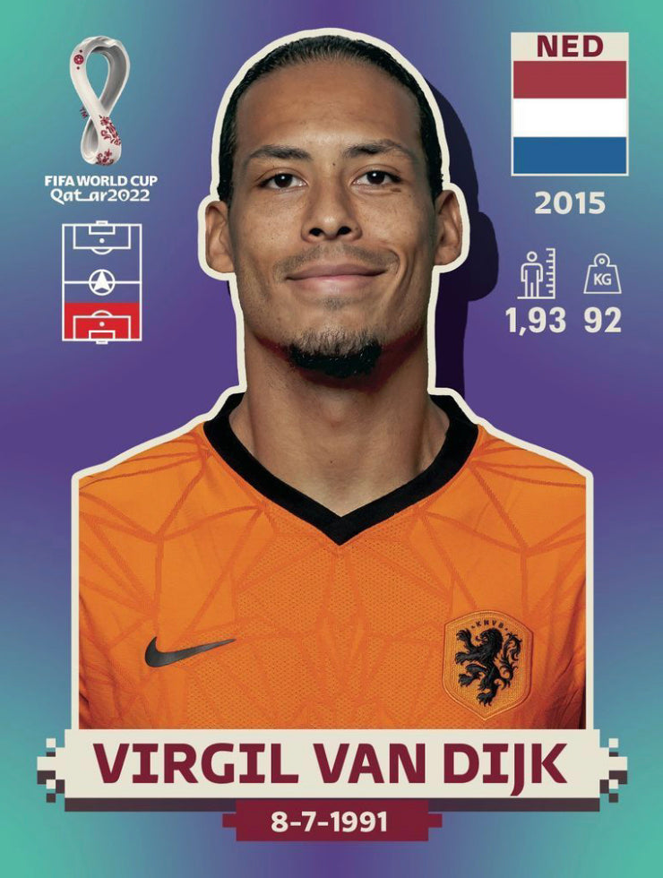 Panini World Cup 2022 Stickers - NED 009 - Virgil Van Dijk