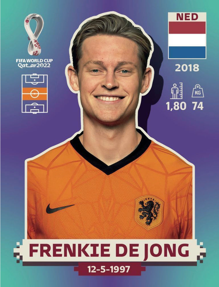 Panini World Cup 2022 Stickers - NED 011 - Frenkie De Jong