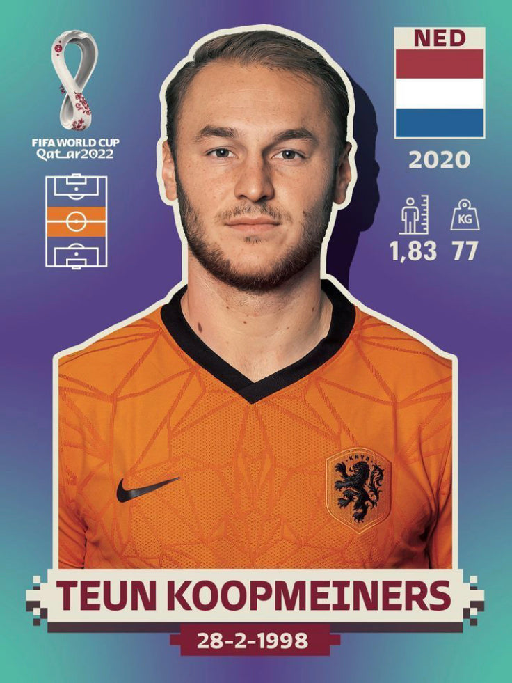 Panini World Cup 2022 Stickers - NED 014 - Teun Koopmeiners