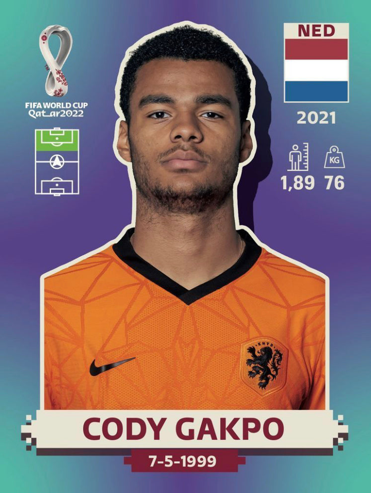 Panini World Cup 2022 Stickers - NED 019 - Cody Gakpo