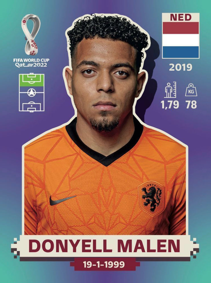 Panini World Cup 2022 Stickers - NED 020 - Donyell Malen