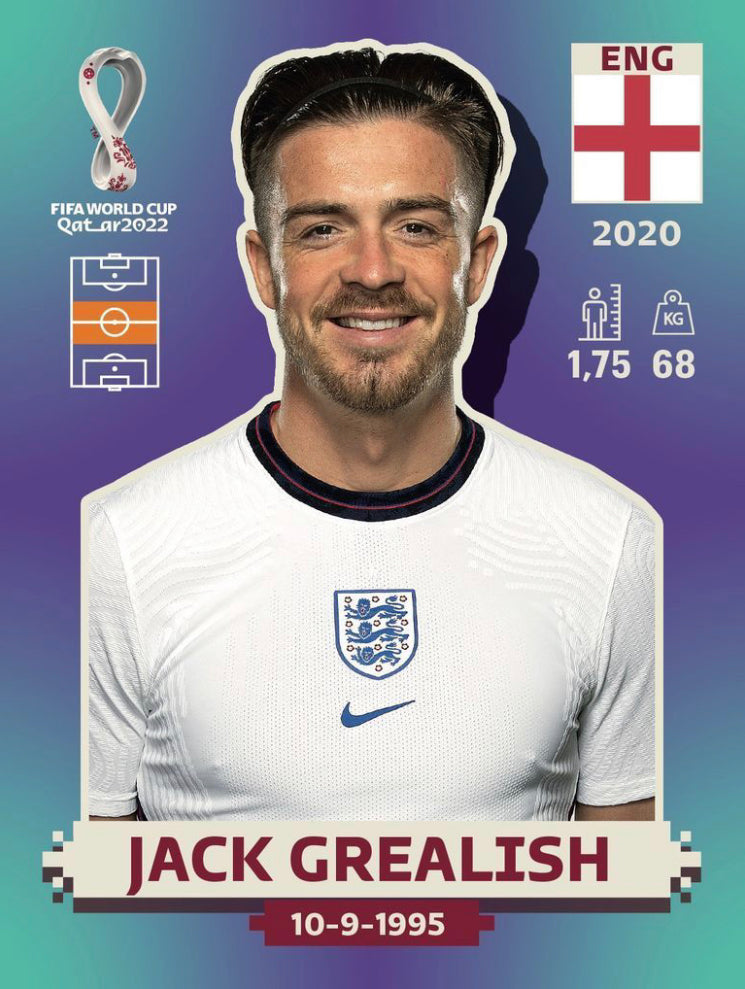 Panini World Cup 2022 Stickers - ENG 012 - Jack Grealish