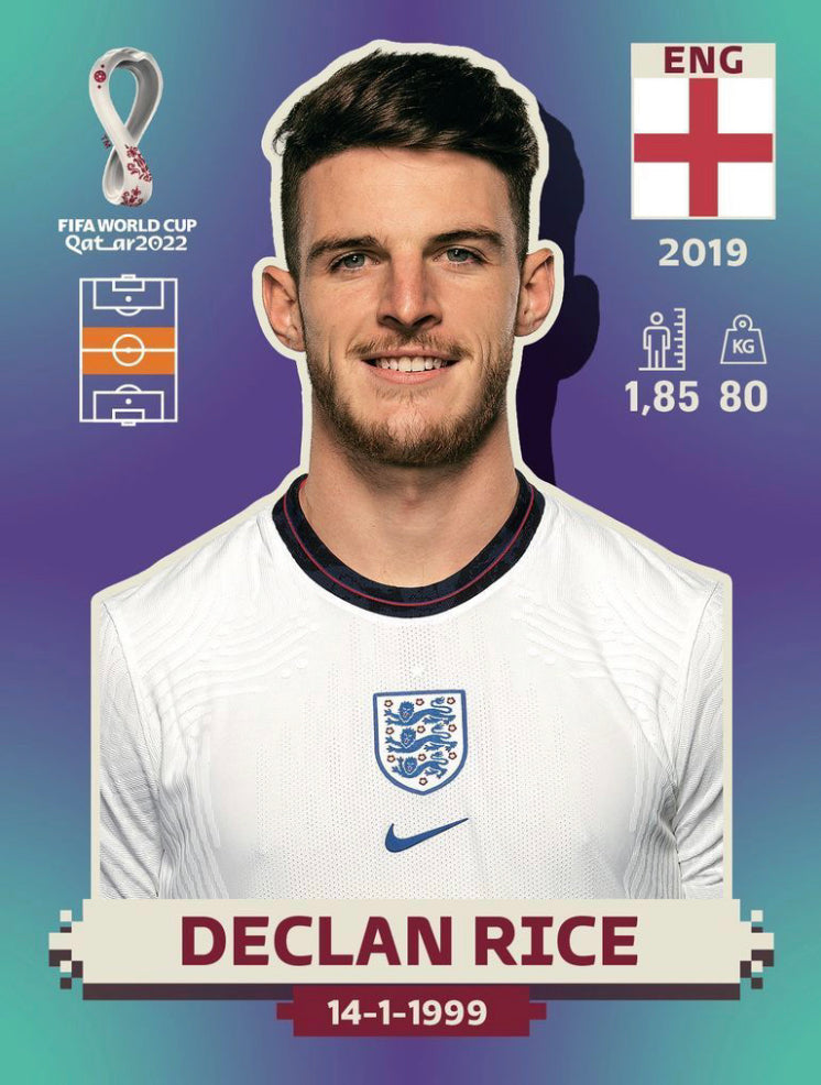 Panini World Cup 2022 Stickers - ENG 016 - Declan Rice