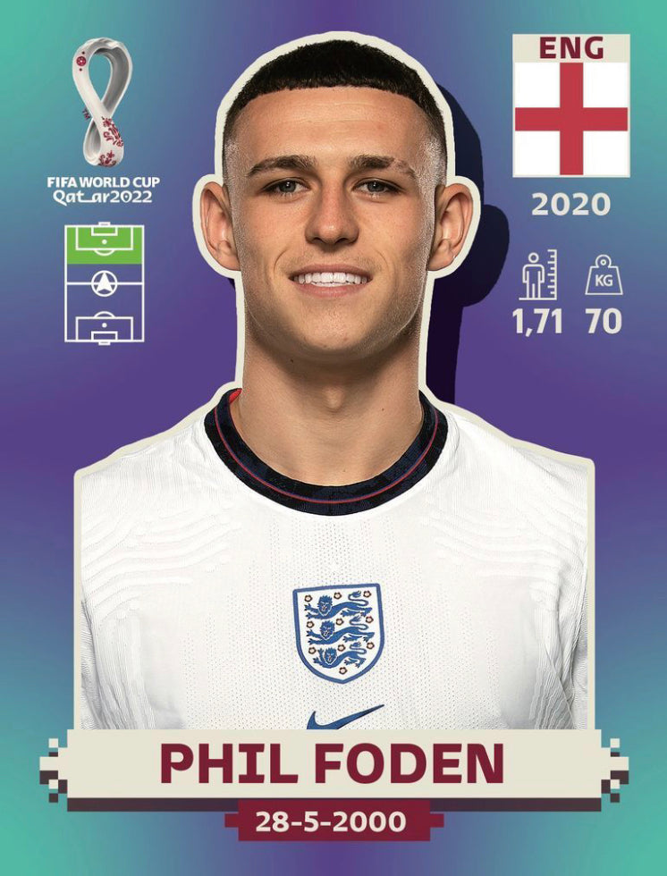 Panini World Cup 2022 Stickers - ENG 017 - Phil Foden