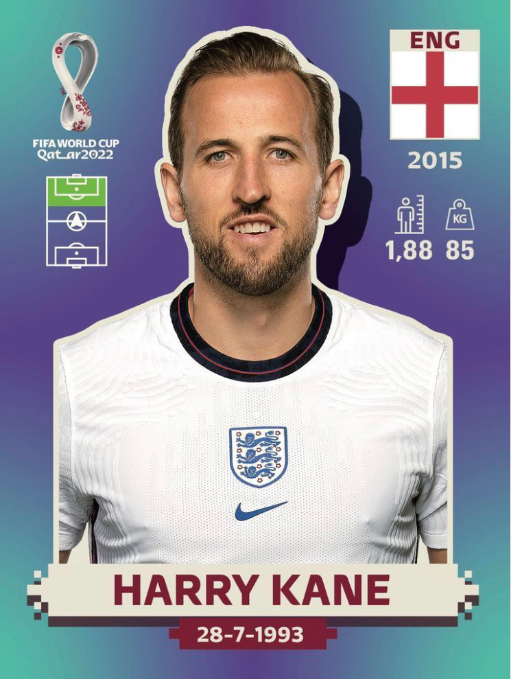 Panini World Cup 2022 Stickers - ENG 018 - Harry Kane