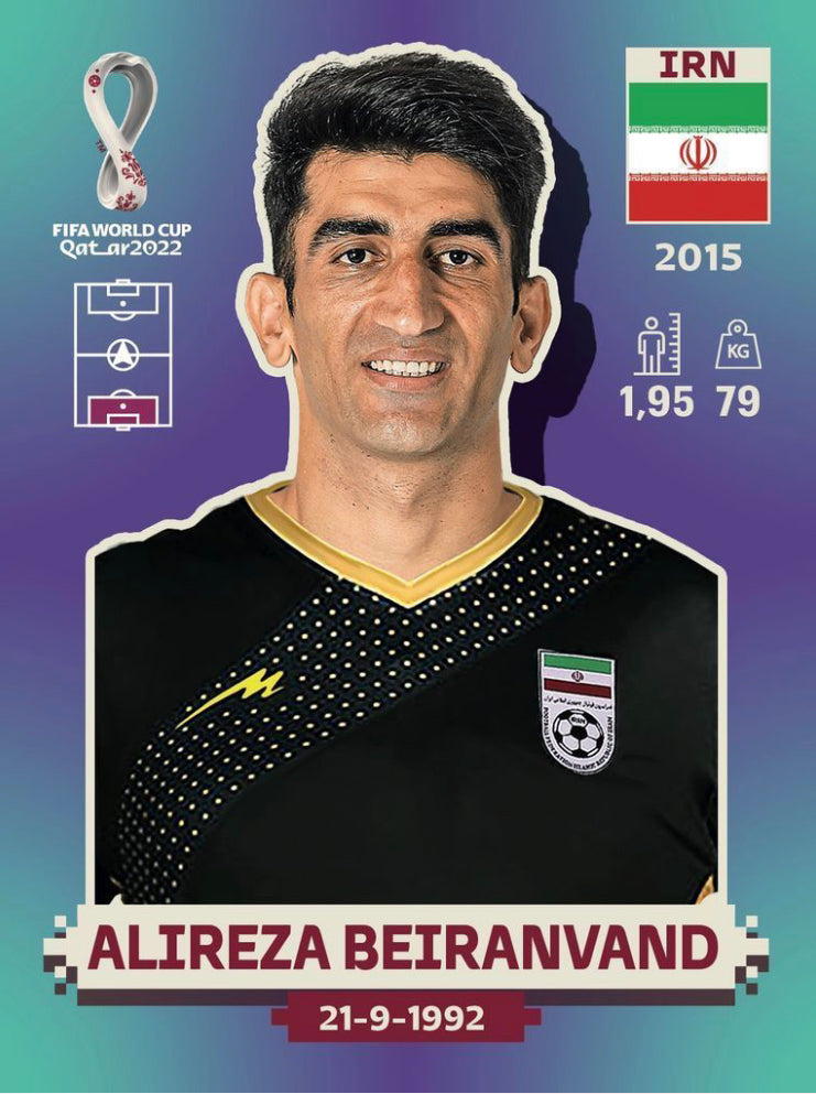 Panini World Cup 2022 Stickers - IRN 004 - Alireza Beiranvand