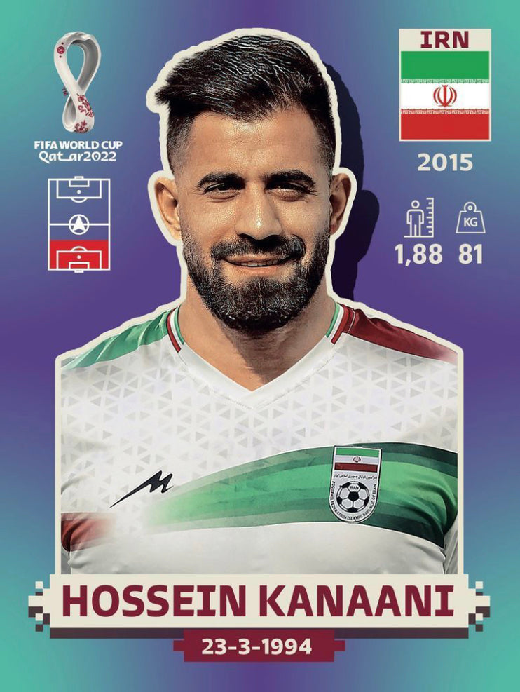 Panini World Cup 2022 Stickers - IRN 007 - Hossein Kanaani