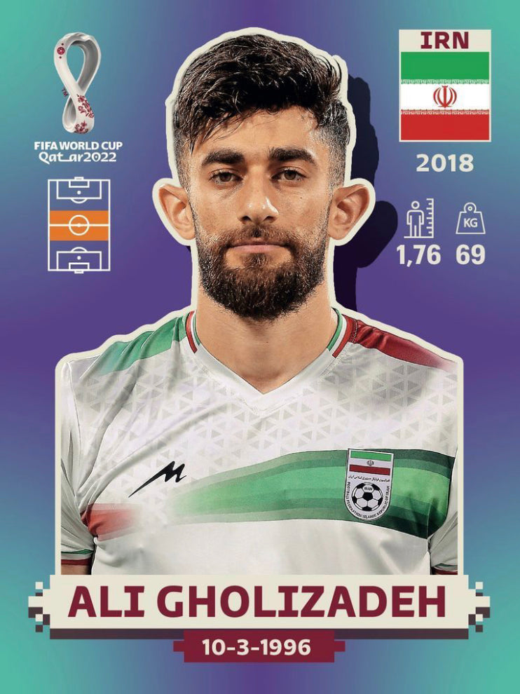 Panini World Cup 2022 Stickers - IRN 014 - Ali Gholizadeh