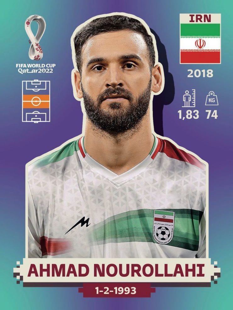 Panini World Cup 2022 Stickers - IRN 016 - Ahmed Nourollahi