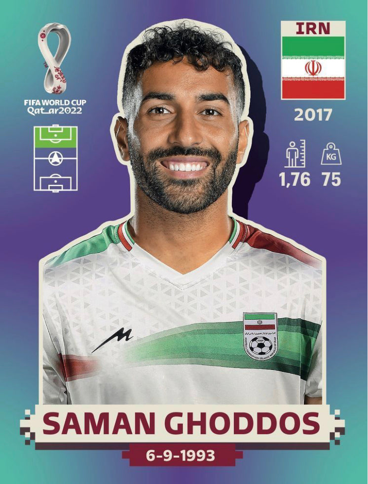 Panini World Cup 2022 Stickers - IRN 019 - Saman Ghoddos