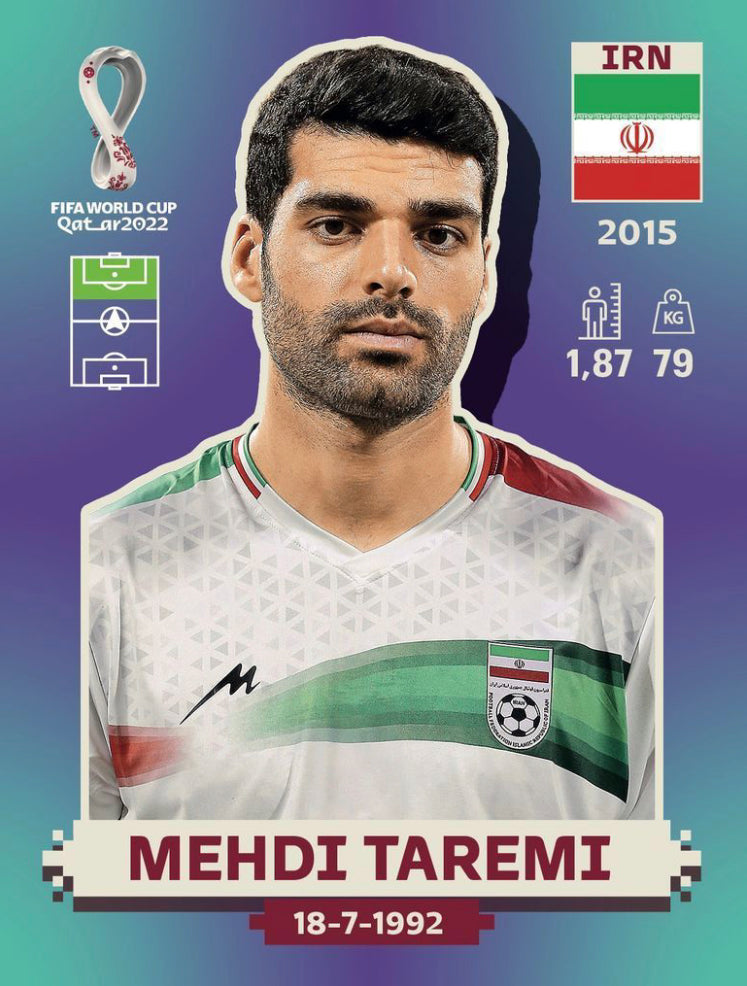 Panini World Cup 2022 Stickers - IRN 020 - Mehdi Taremi